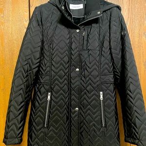 Calvin Klein quilted hooded puffer coat